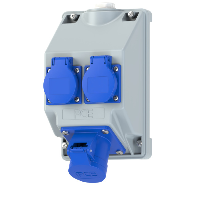 CEE-wall socket combinations (COMBO-POL2) 16/32A