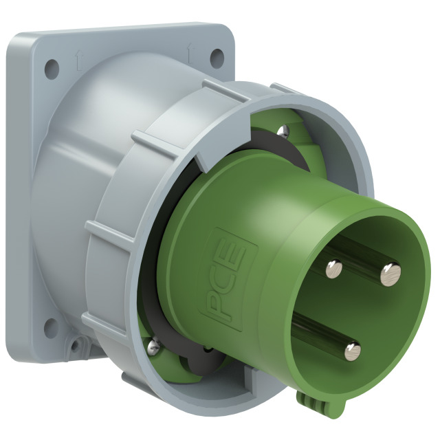CEE-flanged plugs sloping 63/125A